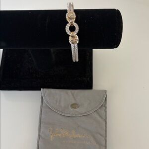 Elegant Silver and Gold Bracelet